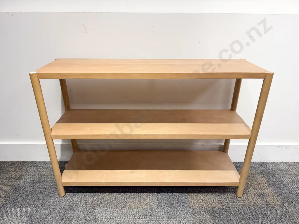 Modern Open Three Tier Shelving Unit Image 1++