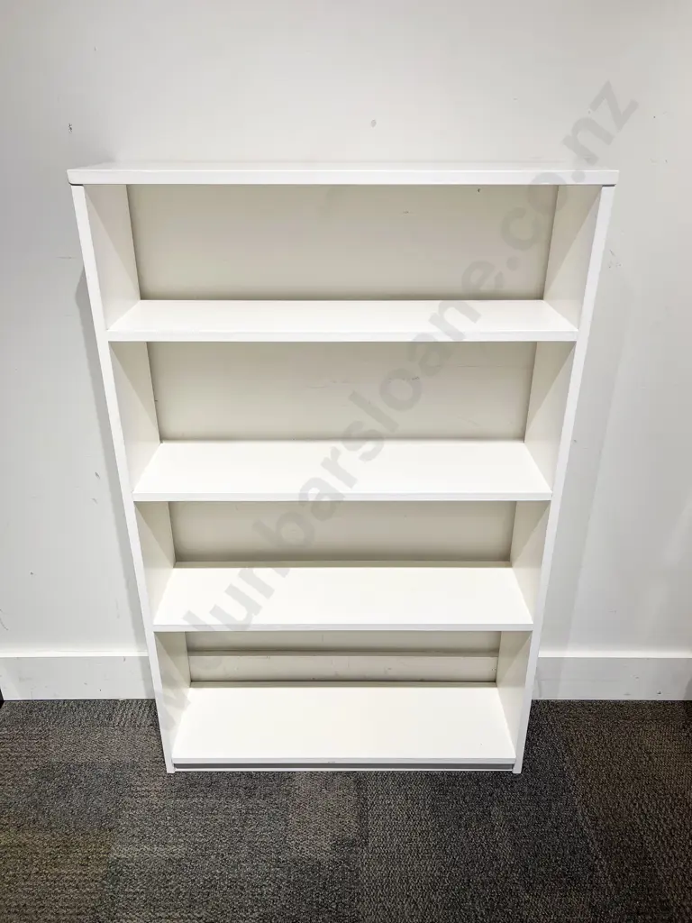 White Painted Open Bookcase Image 1++