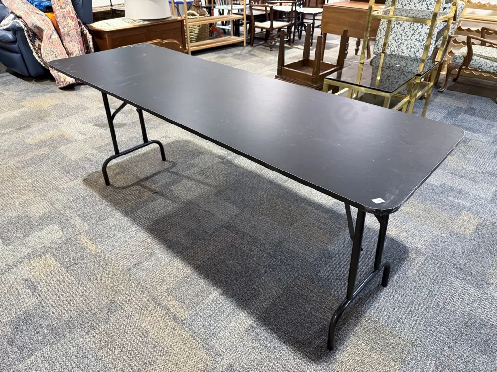 Two Folding Trestle Tables Image 1++