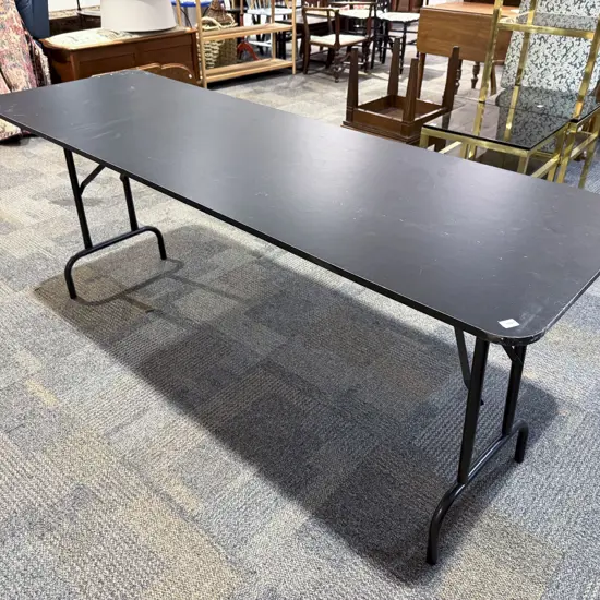 Two Folding Trestle Tables
