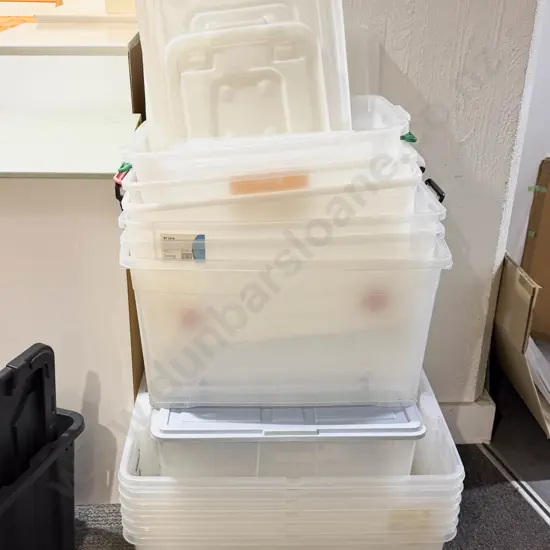 Large Quantity of Assorted Storage Tubs
