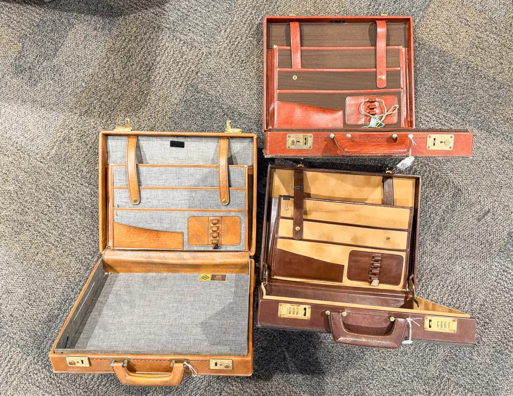 Three Savoy Leather Briefcases Image 1++