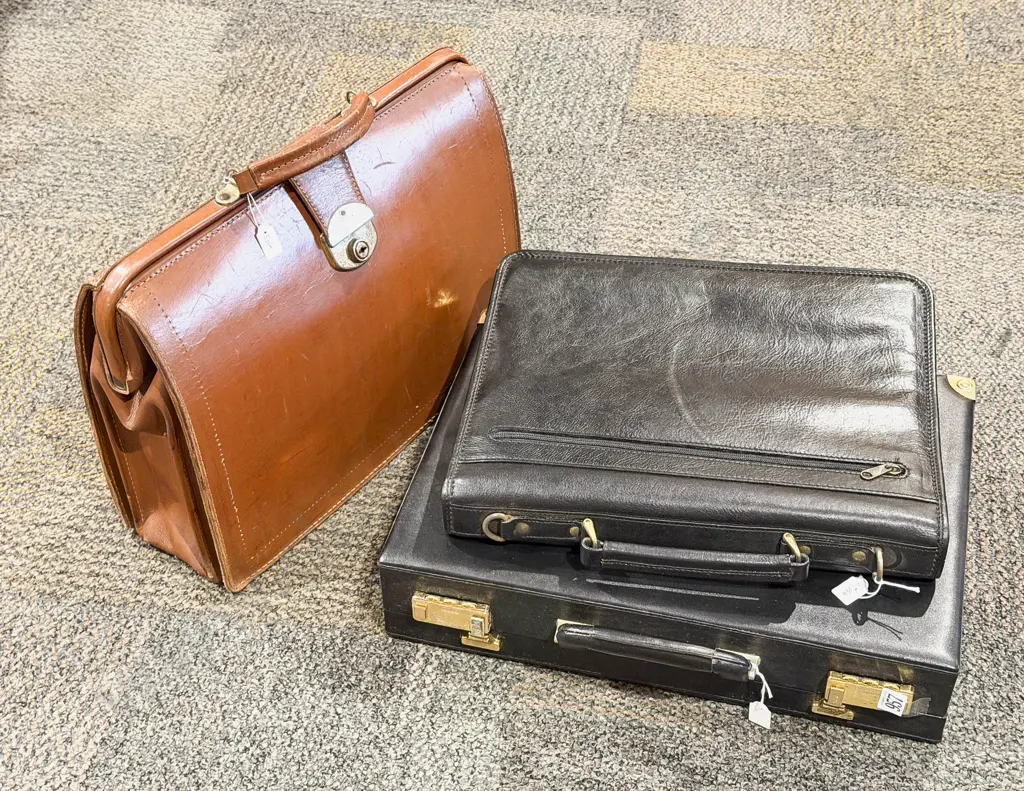 Three Assorted Briefcases Image 1++