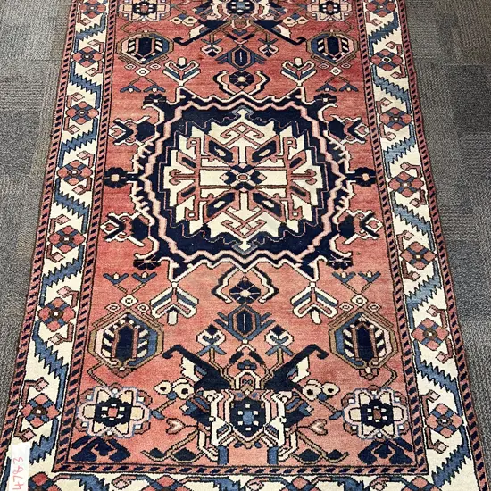 Persian Floor Rug with Large Centralised Medallion