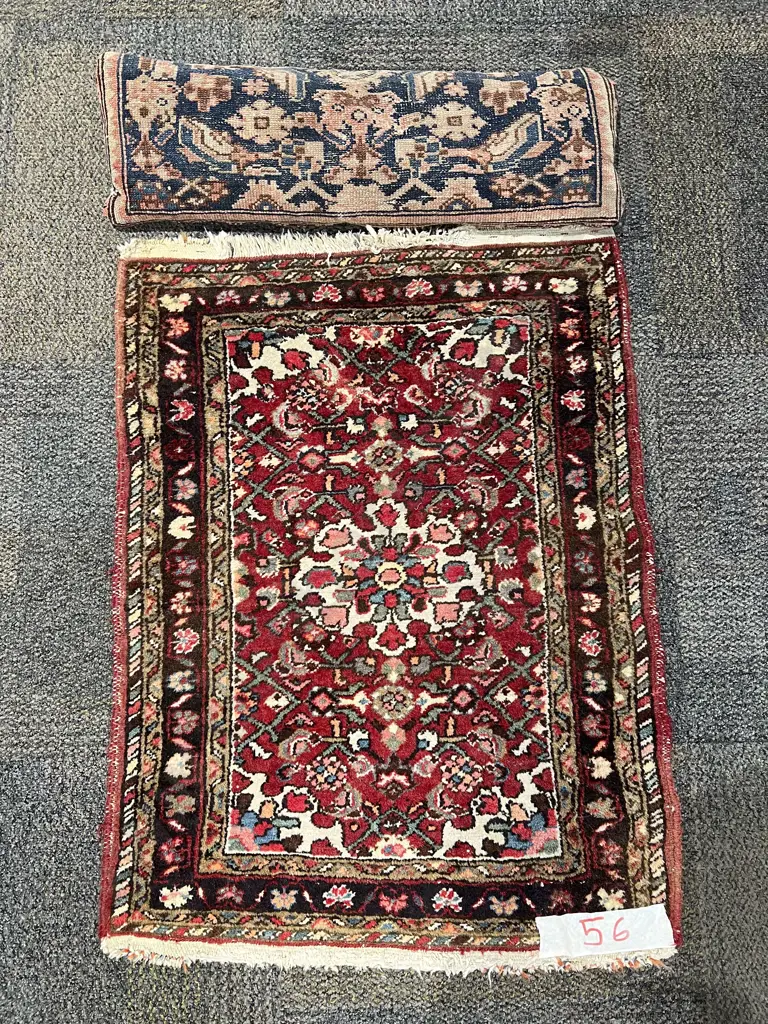 Small Persian Floor Rug together with Persian Lumbar Cushion Image 1++