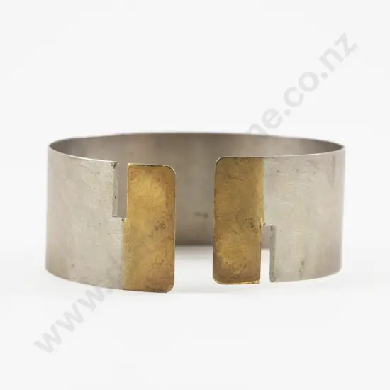 Unidentified NZ Jeweller .925 Silver Cuff Bangle