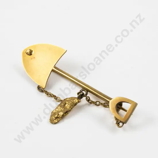 Colonial 15ct Miners Brooch