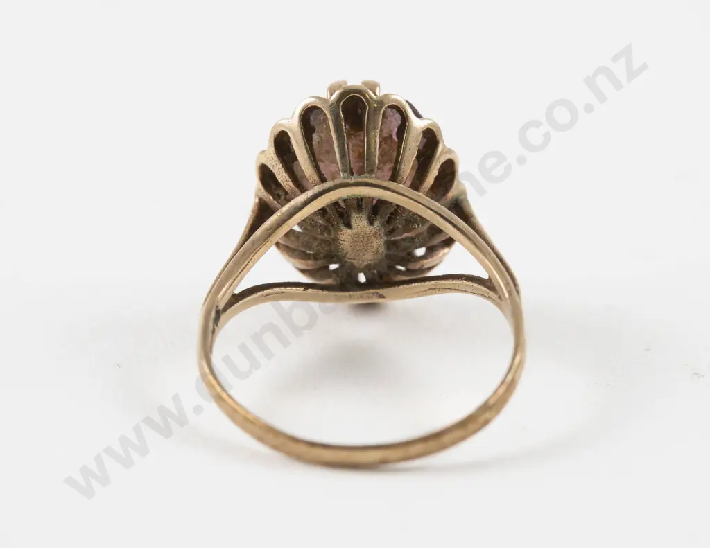 9ct Single Stone Amethyst Ring Image 1++