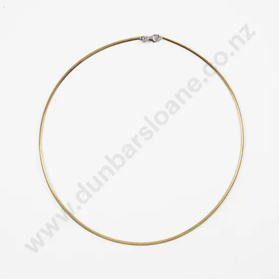18ct Yellow and White Gold Chocker Necklace