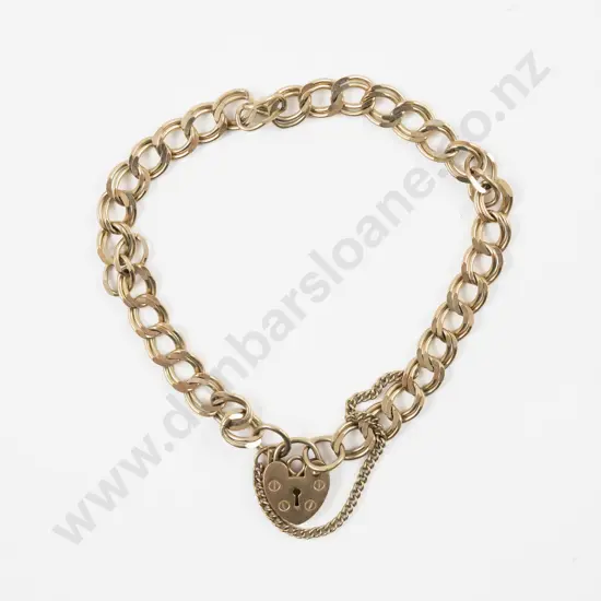 9ct Fancy Curb Link Bracelet