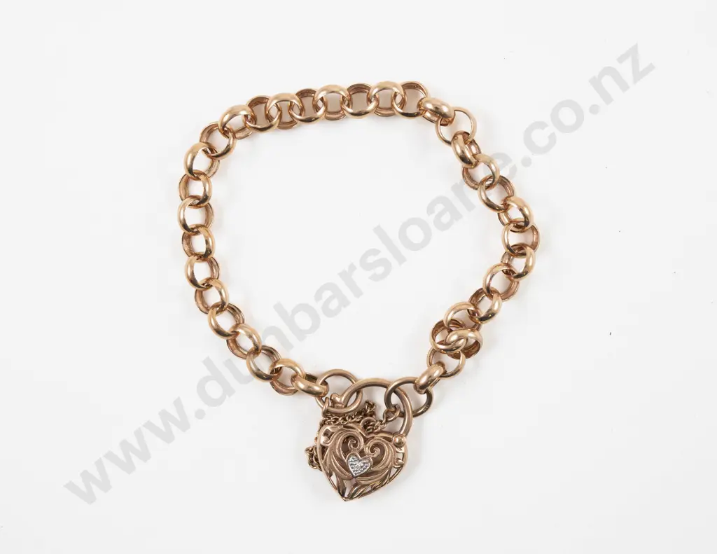 9ct Trace Link Bracelet Image 1++