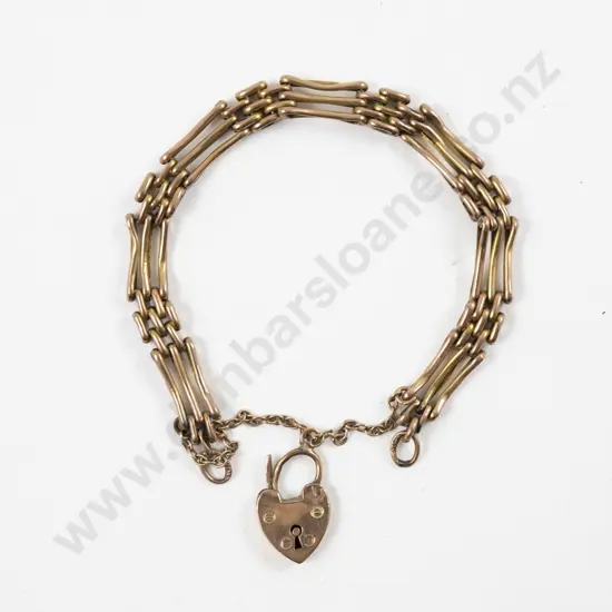 9ct Gate Link Bracelet