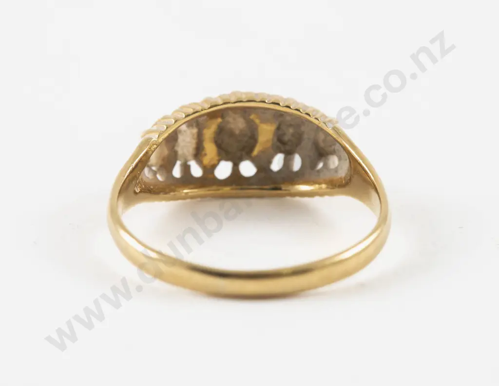 18ct Five Stone Opal Bridge Ring Image 1++