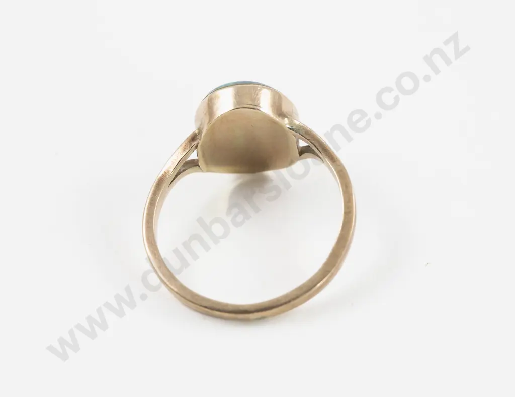 9ct Single Stone Opal Ring Image 1++