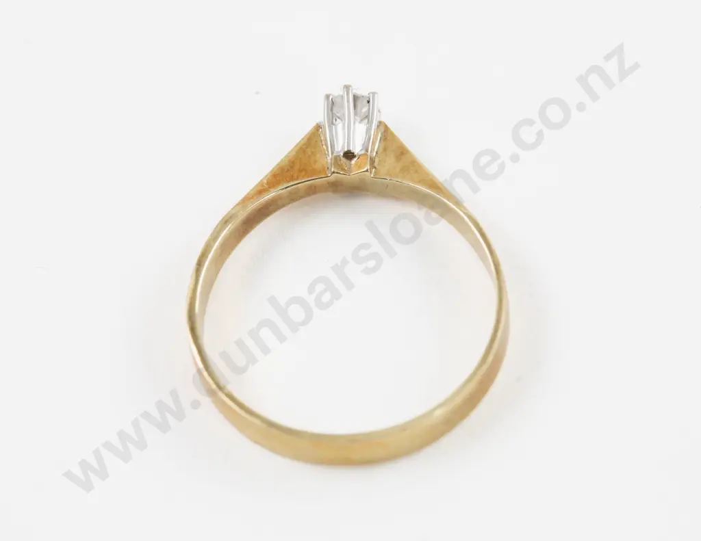 14ct Solitaire Diamond Ring Image 1++