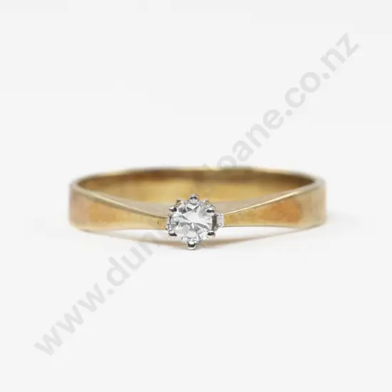 14ct Solitaire Diamond Ring