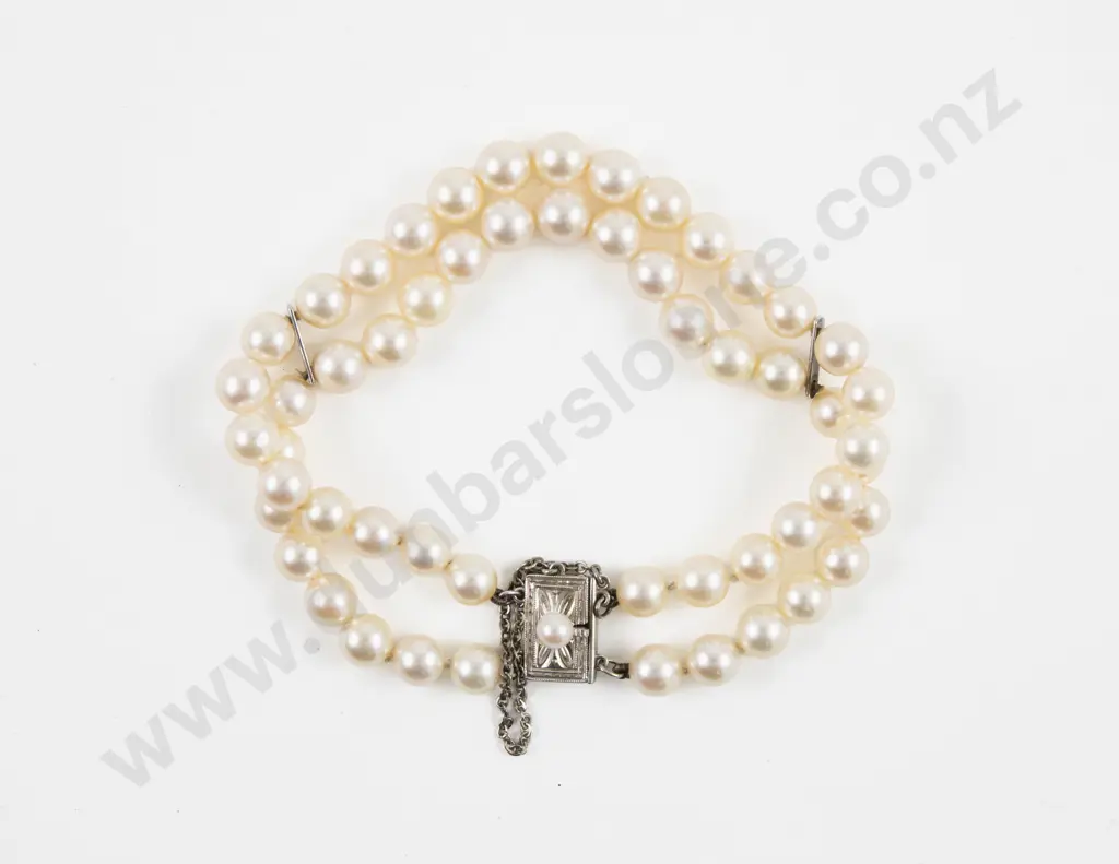 Mikimoto Double Strand Uniform Cultured Pearl Bracelet Image 1++