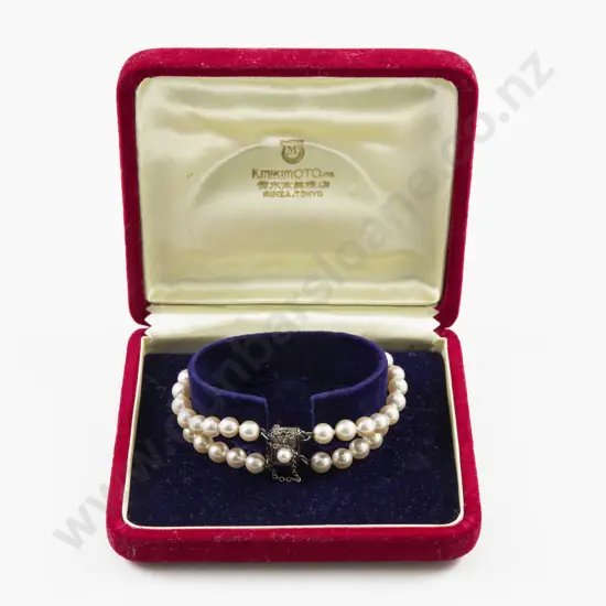 Mikimoto Double Strand Uniform Cultured Pearl Bracelet