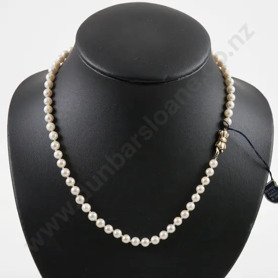 Mikimoto Single Strand Uniform Cultured Pearl Necklace