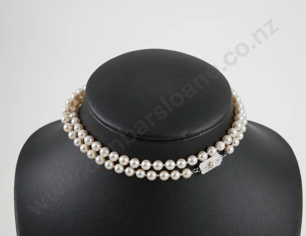 Mikimoto Single Strand Uniform Cultured Pearl Necklace Image 1++