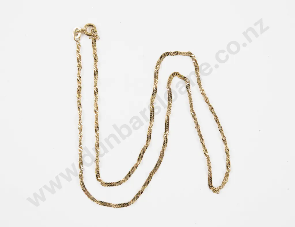 10ct Fancy Link Neck Chain Image 1++
