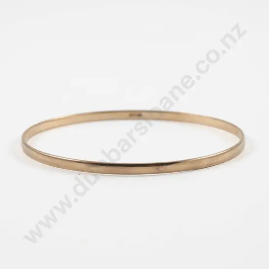 9ct Plain Bangle