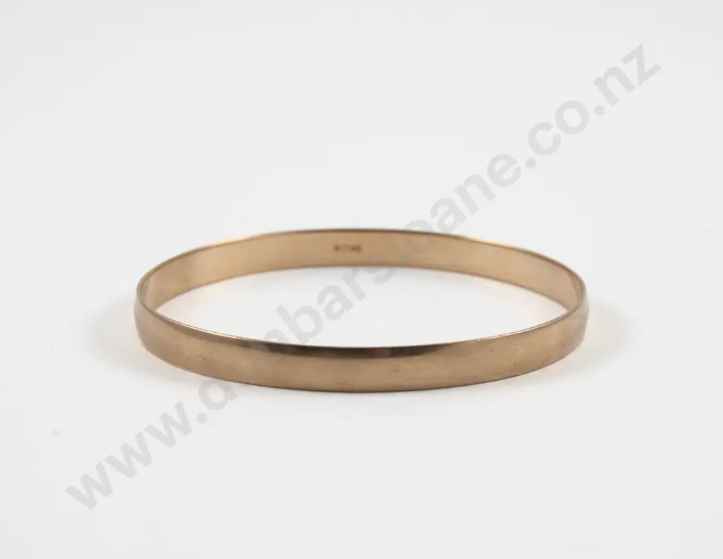 9ct Plain Bangle Image 1++