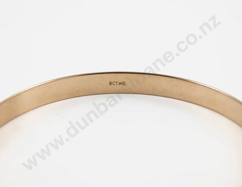 9ct Plain Bangle Image 1++