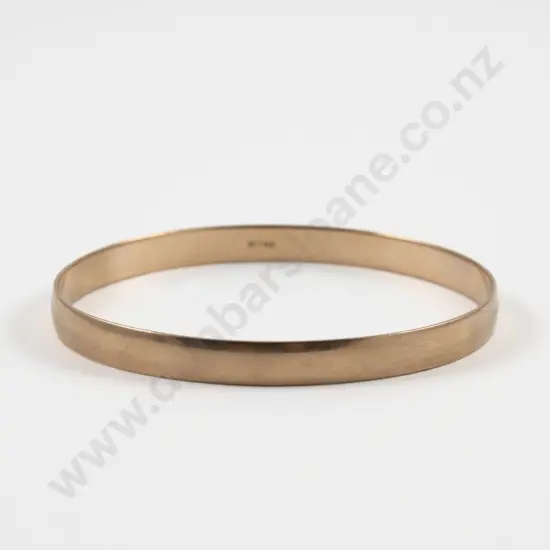 9ct Plain Bangle