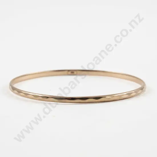 9ct Plain Bangle