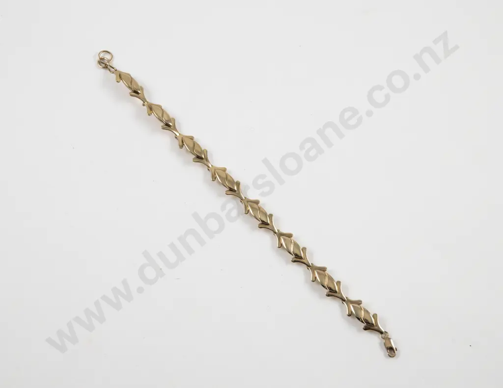 9ct Fancy Link Bracelet Image 1++
