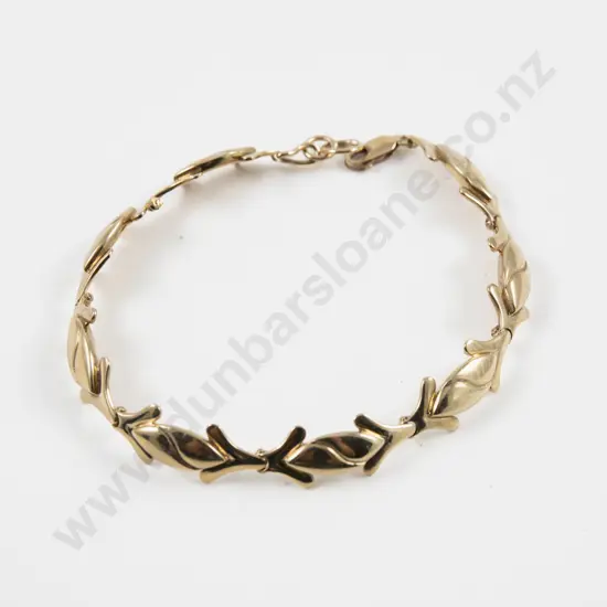 9ct Fancy Link Bracelet