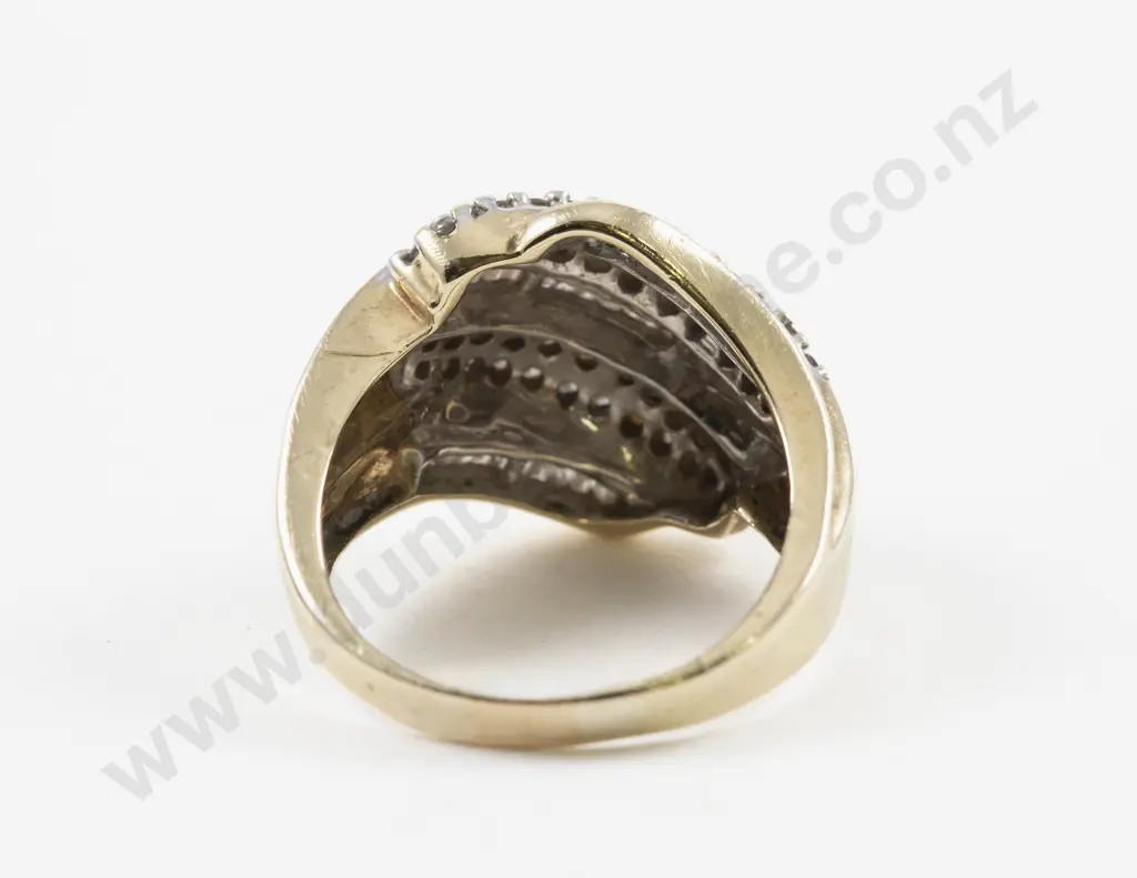 10ct 95Stone Diamond Cluster Ring Image 1++