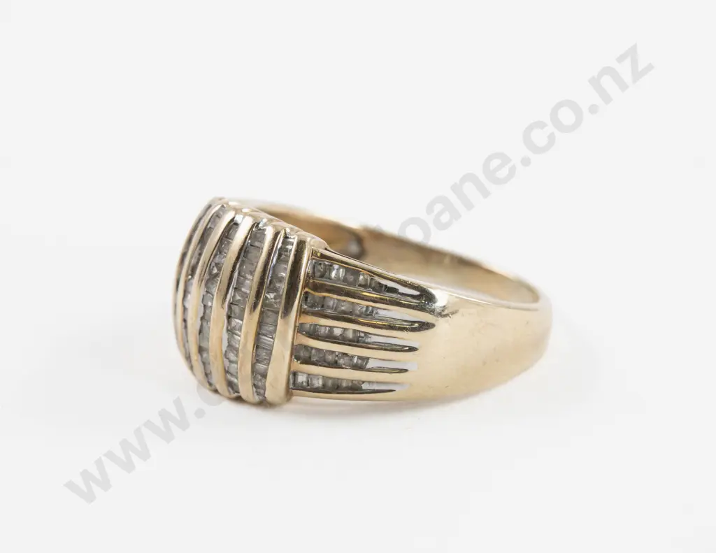 10ct 93Stone Diamond Fancy Band Ring Image 1++
