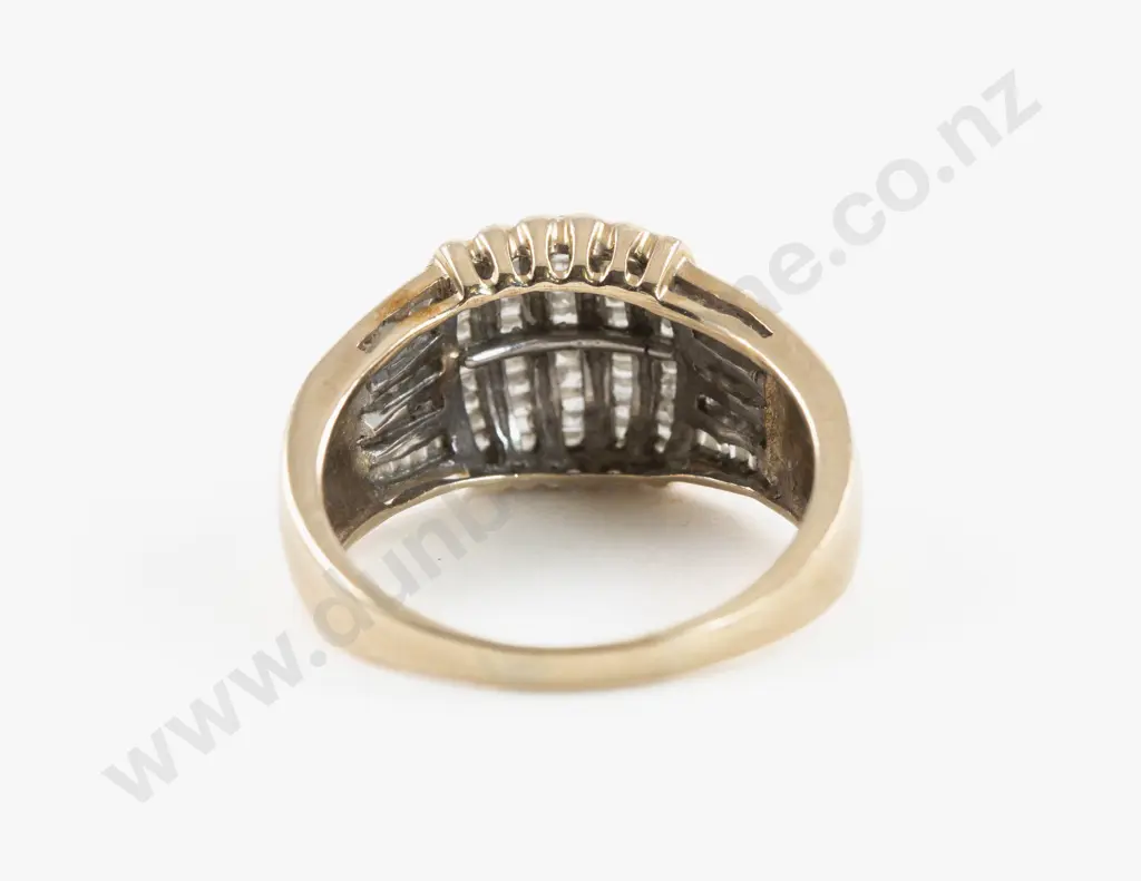 10ct 93Stone Diamond Fancy Band Ring Image 1++