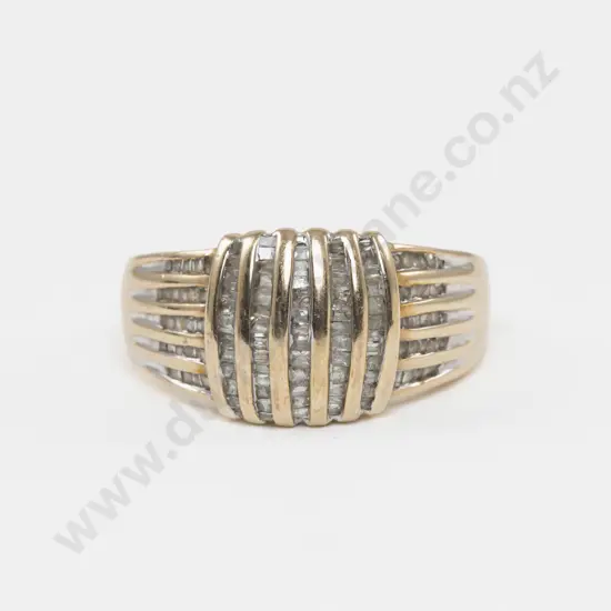 10ct 93Stone Diamond Fancy Band Ring
