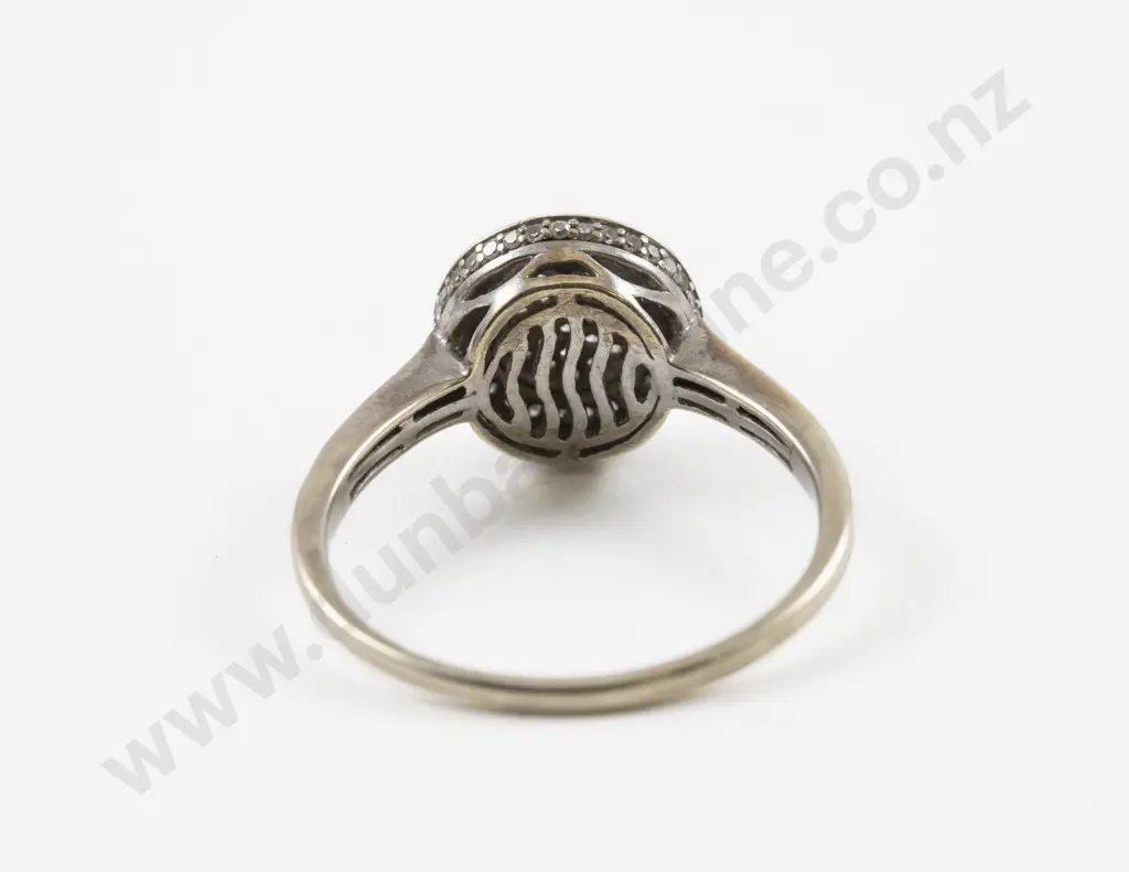 9ct White Gold 73Stone Diamond Cluster Ring Image 1++
