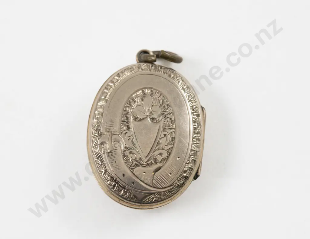Victorian Gold Plated Seed Pearl and Turquoise Photo Locket Pendant Image 1++