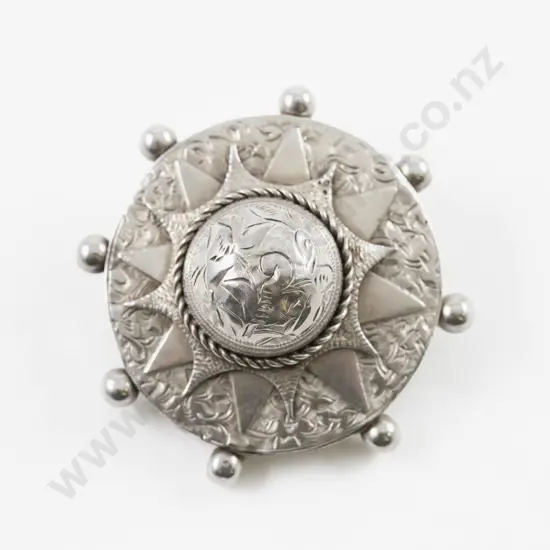 Victorian S/S Circular Target Brooch