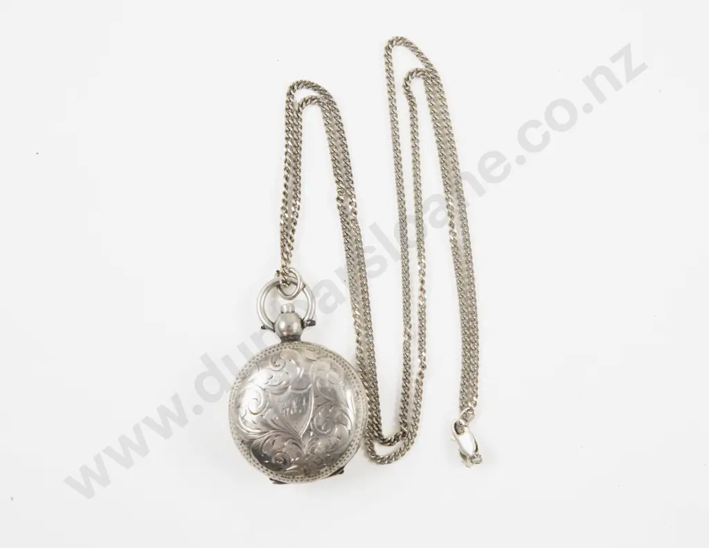 Victorian S/S Circular Sovereign Case Image 1++