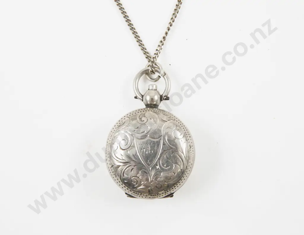 Victorian S/S Circular Sovereign Case Image 1++