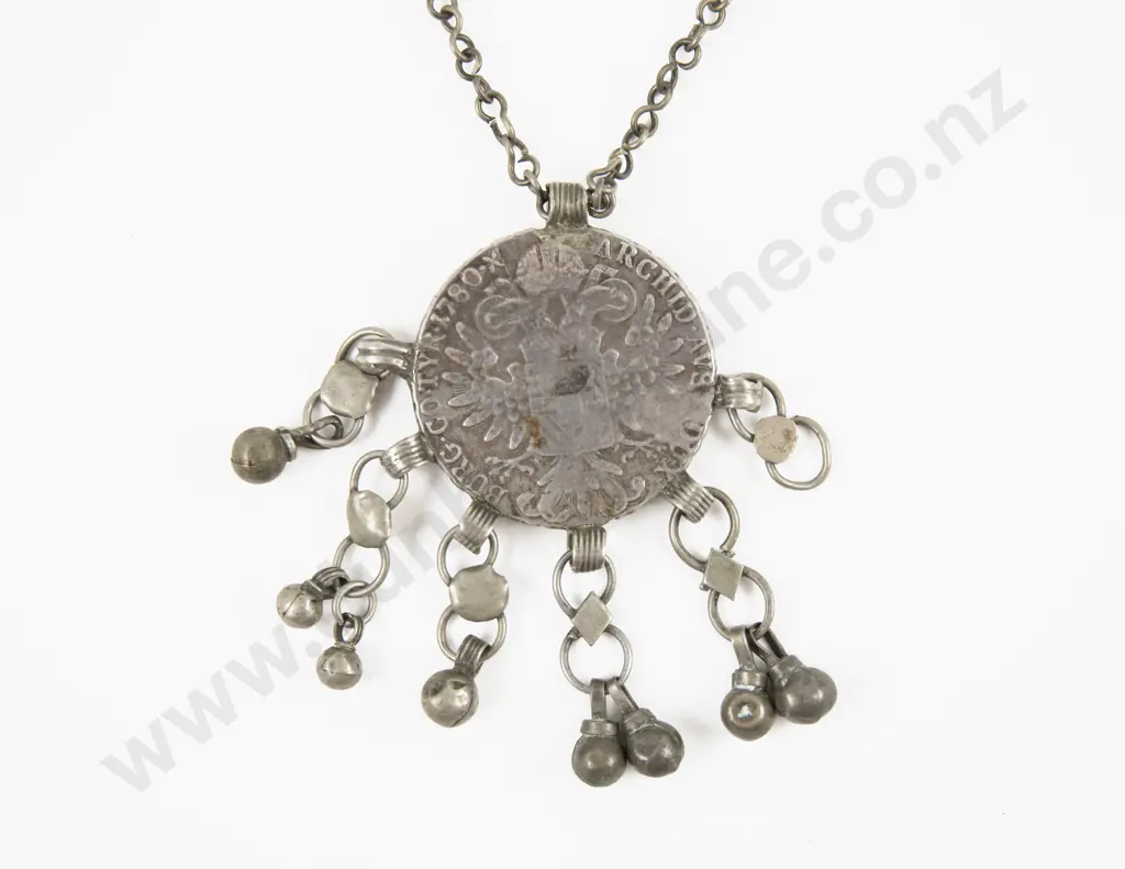 1780 Maria Theresa Thaler Coin Pendant Image 1++