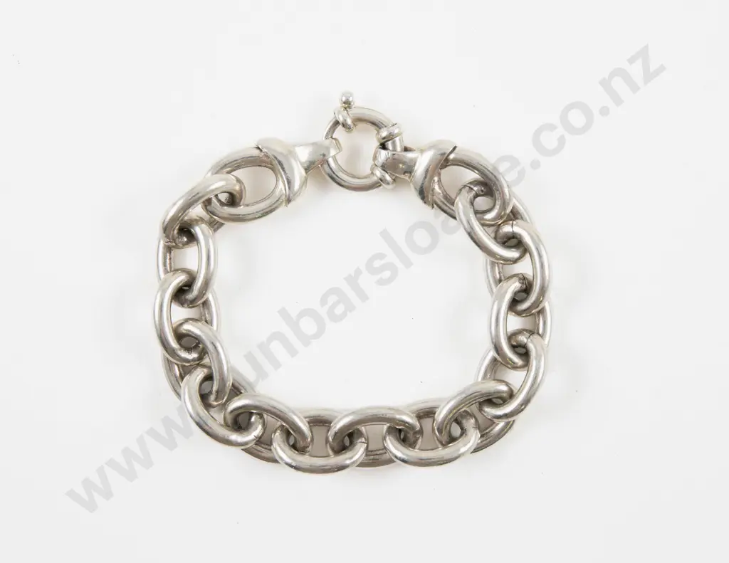 Heavy S/S Curb Link Bracelet Image 1++