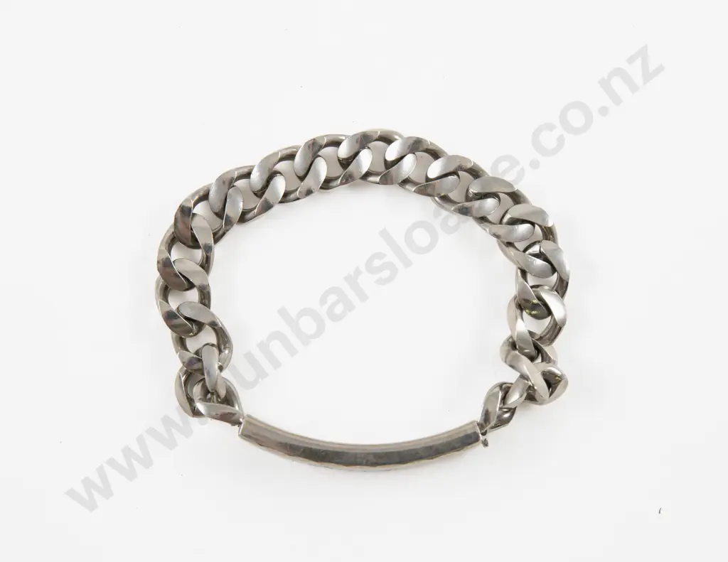 Stainless Steel Curb Link Identification Bracelet Image 1++