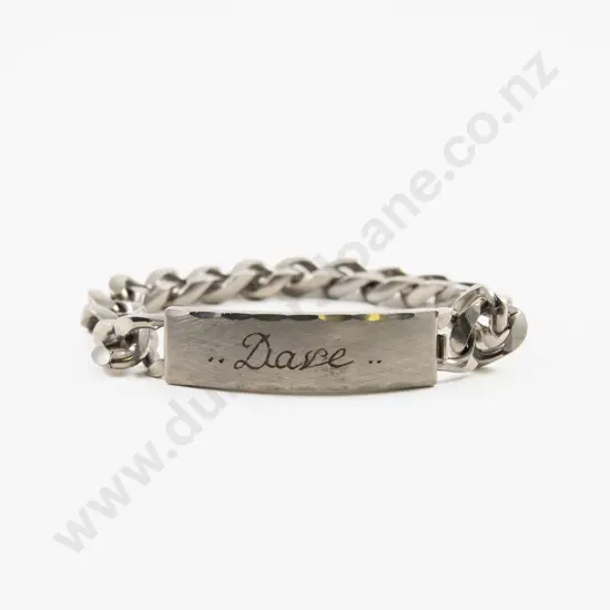 Stainless Steel Curb Link Identification Bracelet