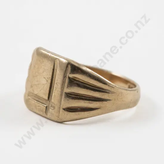 9ct Gents Signet Ring