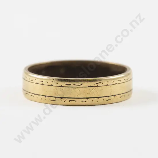9ct Gents Band Ring