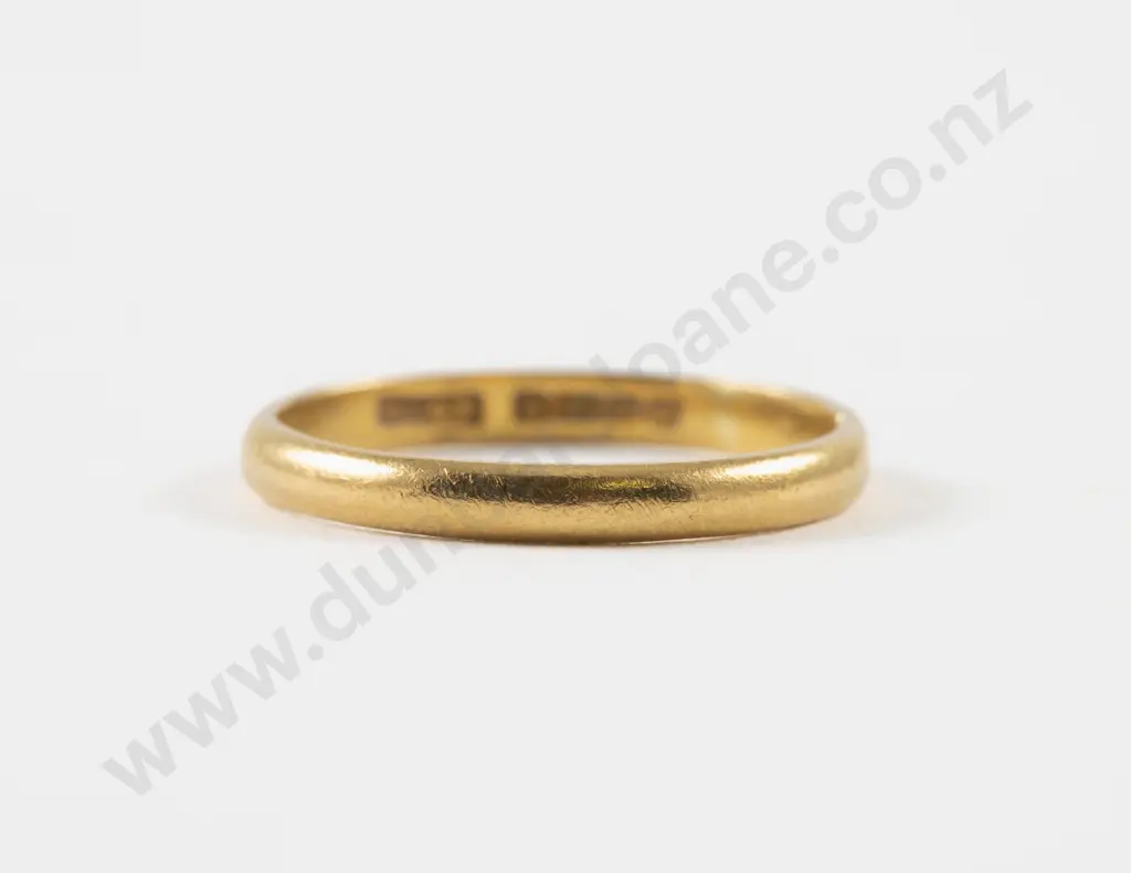 22ct Plain Band Ring Image 1++