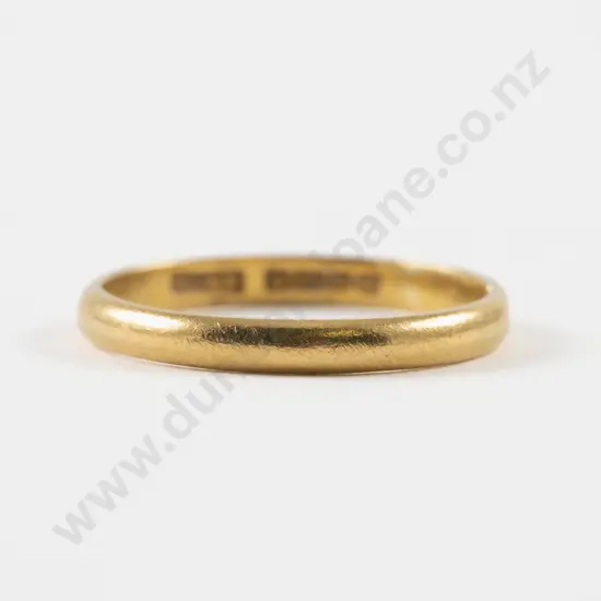 22ct Plain Band Ring