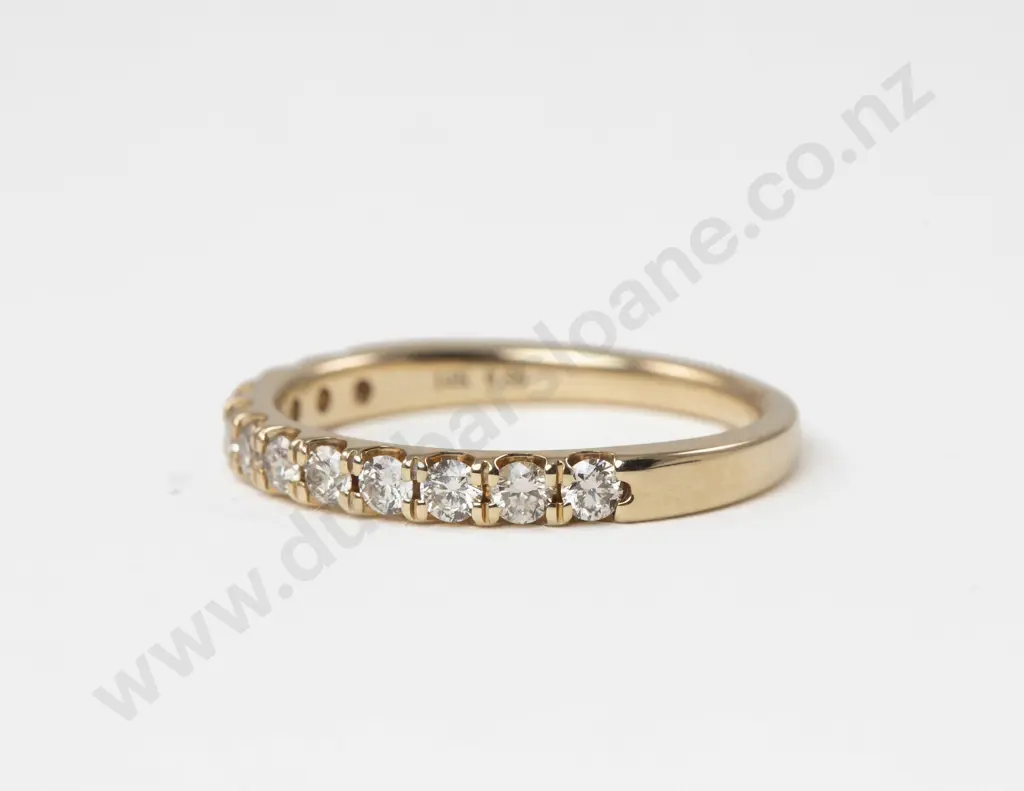 14ct Twelve Stone Diamond Band Ring Image 1++